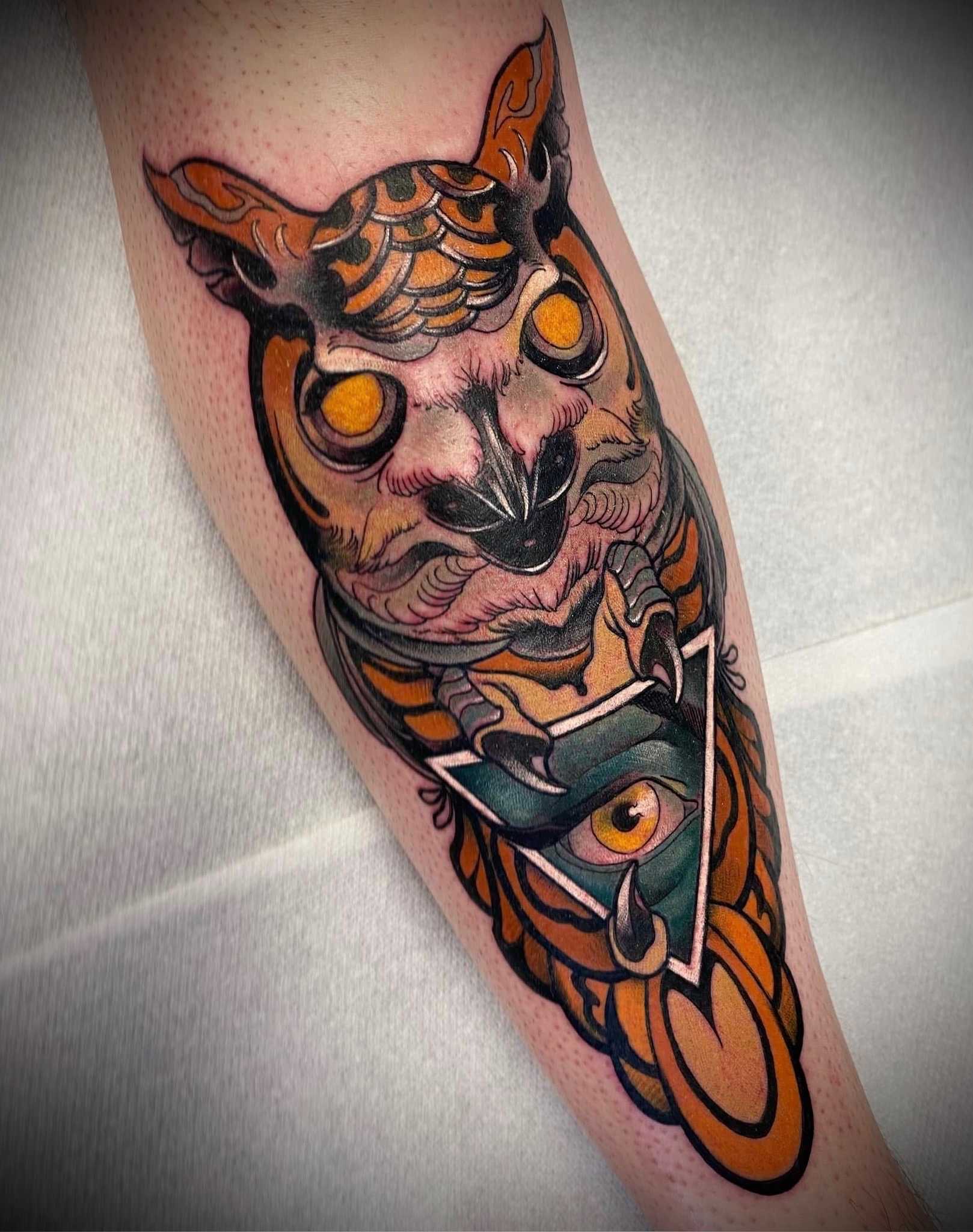 Tattoo by guest artist at Le Deau De Sang