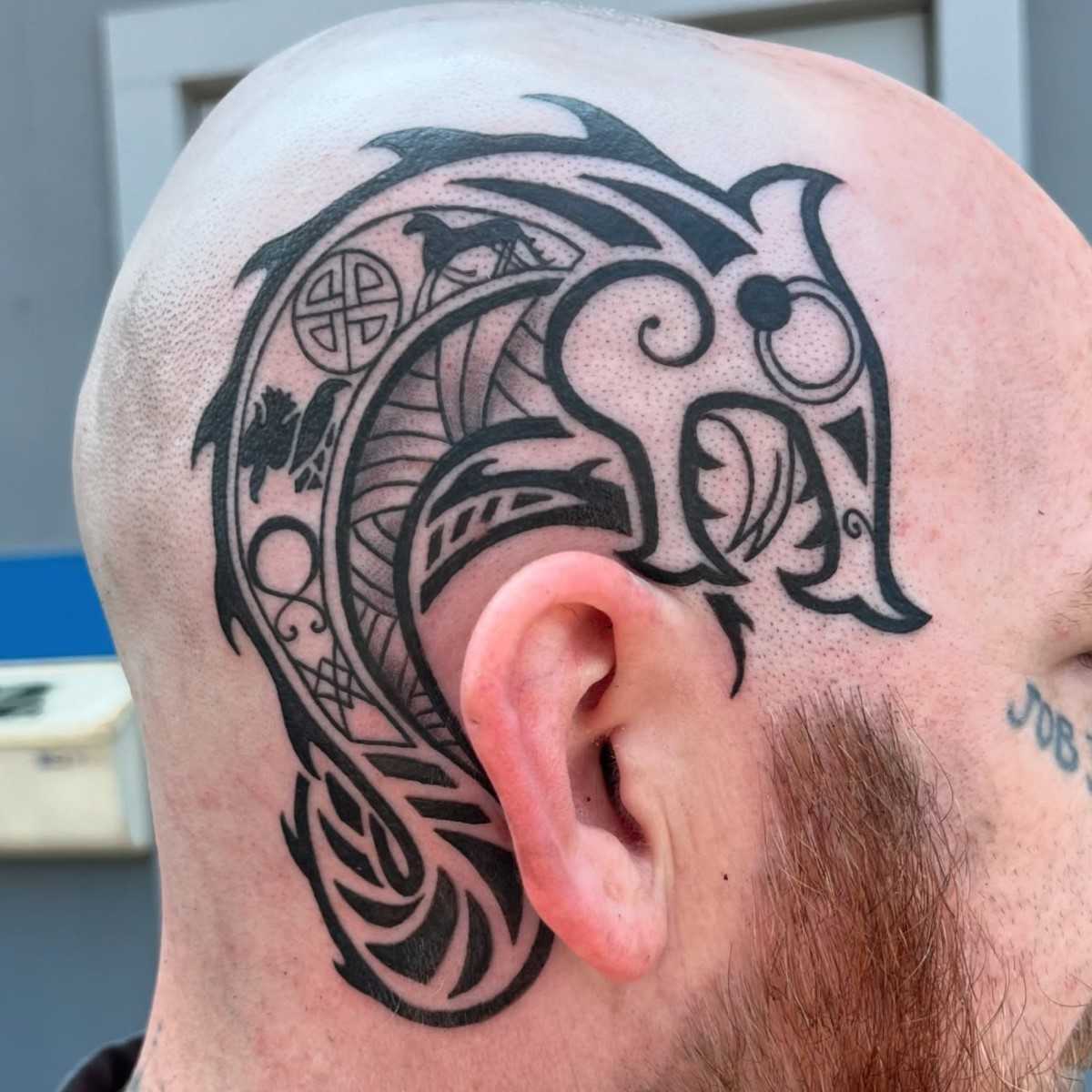 Tattoo done at Le Seau De Sang