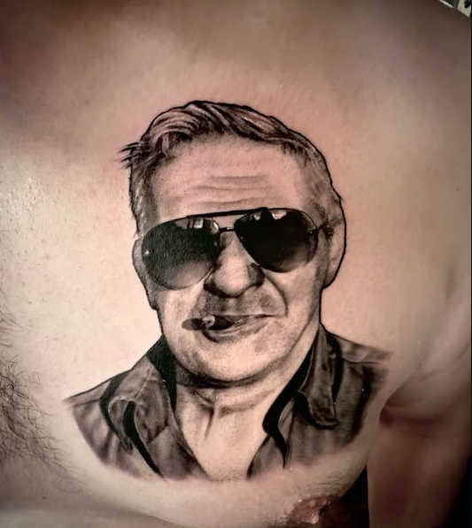 Tattoo done at Le Seau De Sang