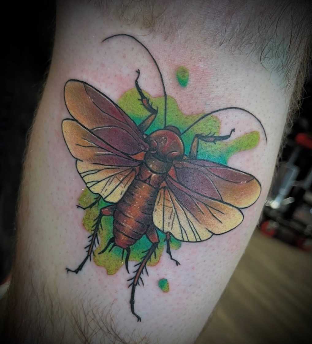 Tattoo done at Le Seau De Sang