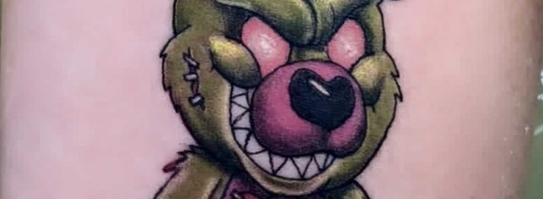 Tattoo by guest artist at Le Deau De Sang