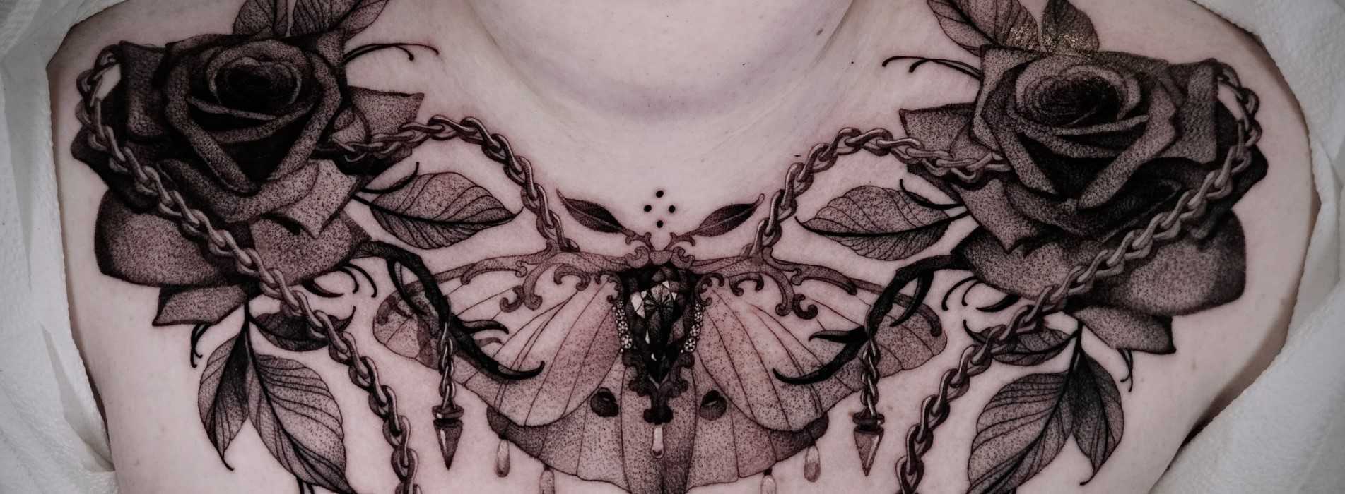 Tattoo by guest artist at Le Deau De Sang